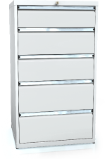 Drawer cabinet 1240 x 710 x 600 - 5x drawers
